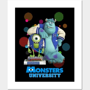 Mike and Sulley Monsters University Posters and Art